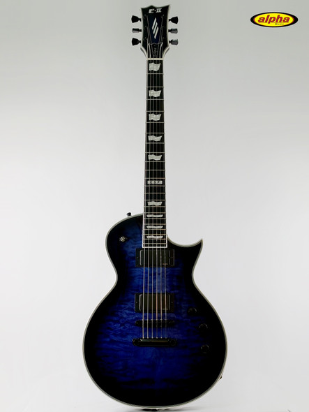ESP E-II Eclipse QM Reindeer Blue w/case