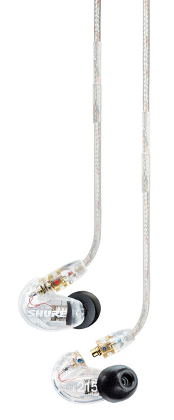 Shure SE215-CL Sound Isolating In-Ear Earphones, Clear