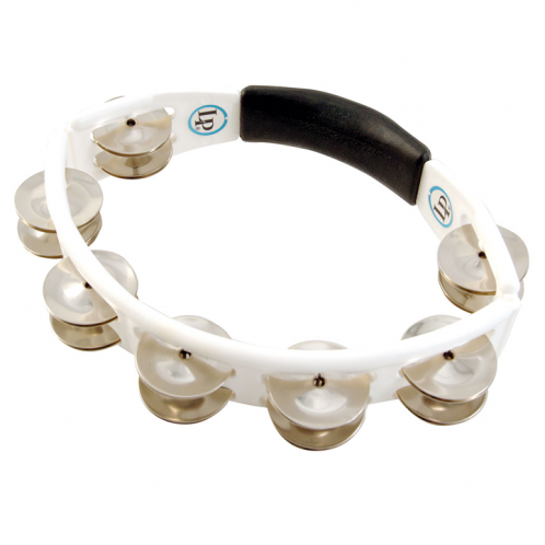 LP Cyclops® Jingle Tambourine, Steel Jingles, White, Hand Held LP152