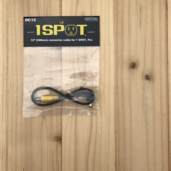 Truetone DC12 12" 1 Spot Pro Pedal Power Cable Yellow 5.5 x 2.1mm