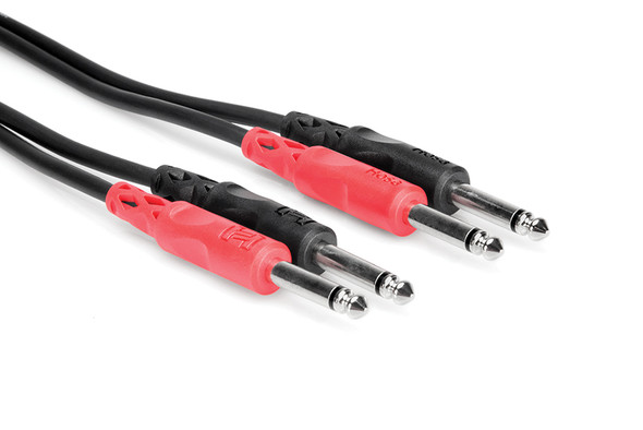 Hosa CPP202 Dual 1/4" TS to Same, 2 meter