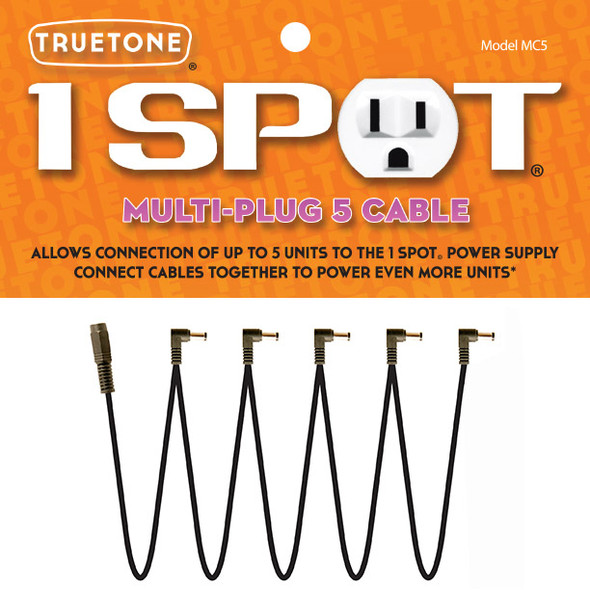 Truetone MC5 1 Spot Multi-Plug 5 Cable Daisy Chain