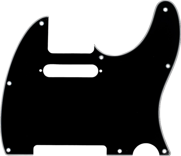 Fender Pickguard, Telecaster®, 8-Hole Mount, Black, 3-Ply