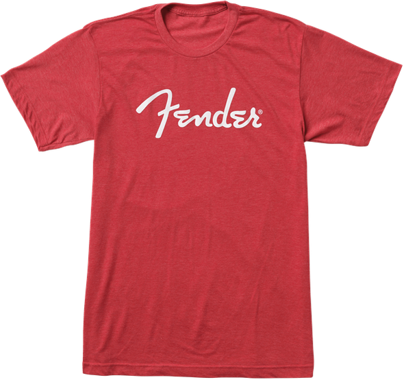 Fender® Spaghetti Logo T-Shirt, Heather Red, XXL