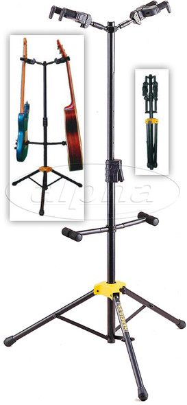 Hercules Stands GS422B Plus Folding Neck Double Guitar Stand