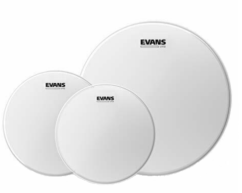 Evans ETP-UV2-R UV2 Coated Tom Pack - Rock (10", 12", 16")