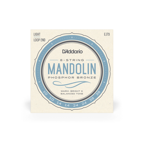D'Addario EJ73 Phosphor Bronze Light 10-38 Mandolin Strings