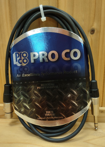 Pro Co Excellines BPGBQXF-10 Balanced Patch Cable TRS-XLRF
