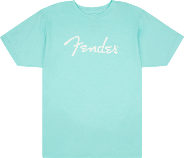 Fender® Spaghetti Logo T-Shirt, Daphne Blue, M