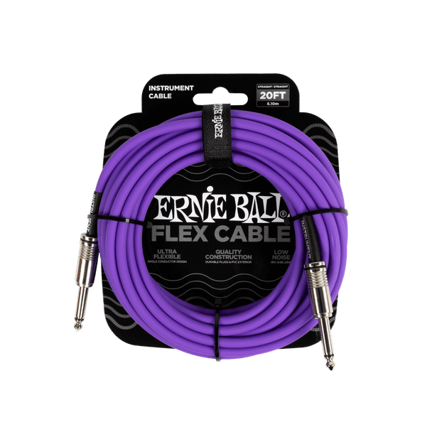 Ernie Ball 6420 Flex Cable Str/Str 20ft Purple