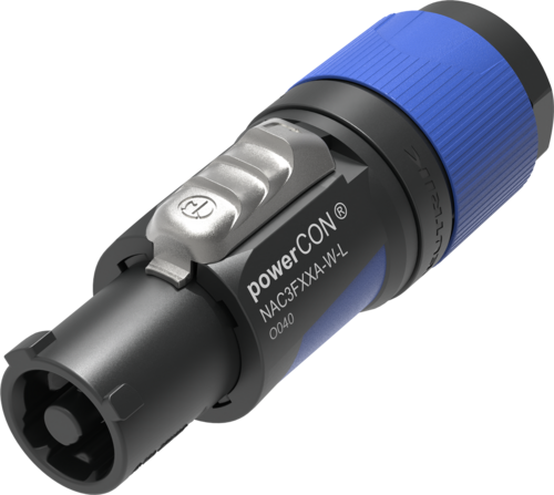 Neutrik NAC3FXXA-W-L Powercon Blue