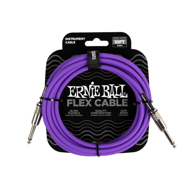 Ernie Ball 6415 Flex Cable Str/Str 10ft Purple