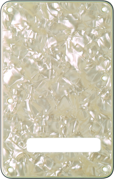 Fender Backplate, Stratocaster®, Aged White Moto, 4-Ply