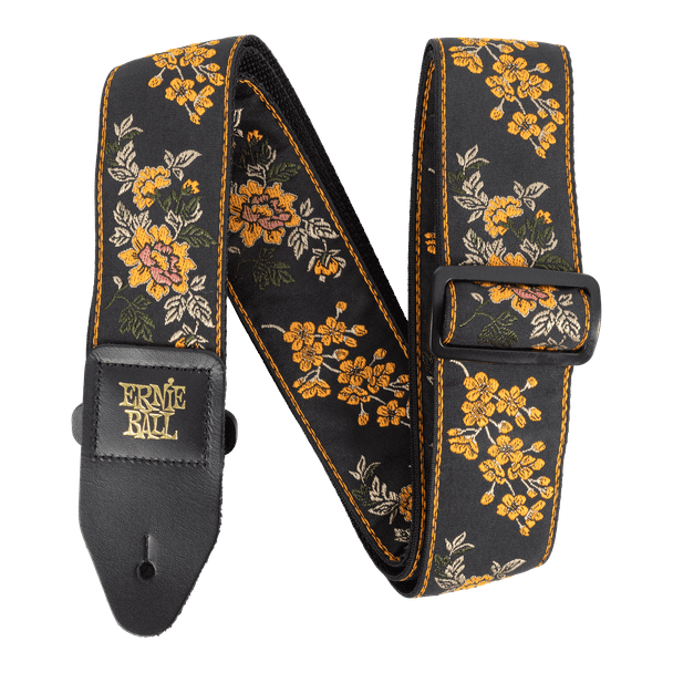 Ernie Ball Classic Jacquard Guitar Strap/Bass Strap - Tangerine Blossom