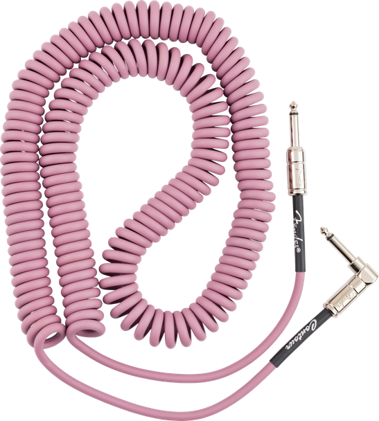 Fender Contour™ 30' Coiled Cable, Burgundy Mist
