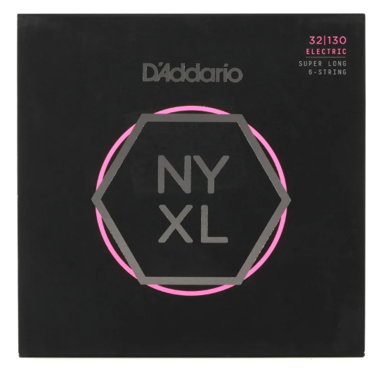 D'Addario 32-130 Regular Light 6-String, Super Long Scale, NYXL Bass Strings NYXL32130SL