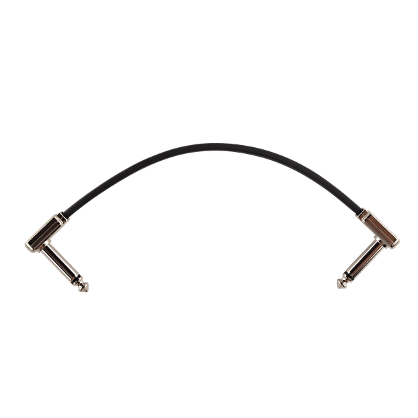 Ernie Ball Flat Ribbon Patch Cable 6in - Black - Single
