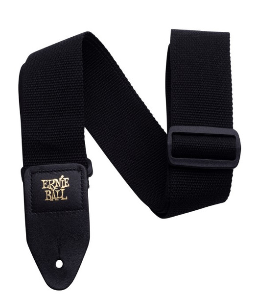Ernie Ball Polypro Guitar Strap/Bass Strap - Black