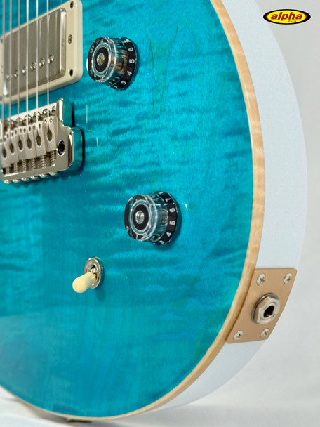 PRS CE 22 Limited Edition, *SPRAYER'S CHOICE* Carroll Blue with White Holoflake Back, w/bag