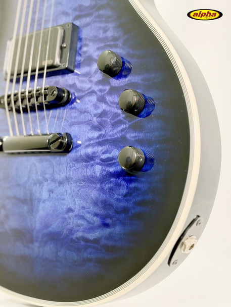 ESP E-II Eclipse QM Reindeer Blue w/case