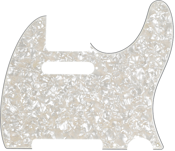 Fender  Pickguard, Telecaster®, 8-Hole Mount, Aged White Pearl, 4-Ply