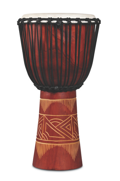 Latin Percussion LP713LR Red/Nat Djembe Large