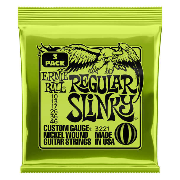 Ernie Ball Regular Slinky 3 Pack 3221