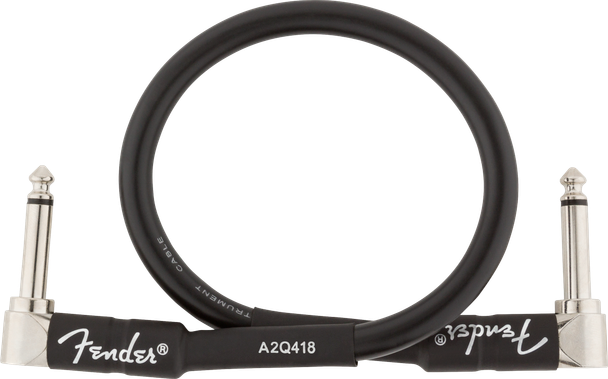 Fender Professional Series Instrument Cables, Angle/Angle, 1', Black