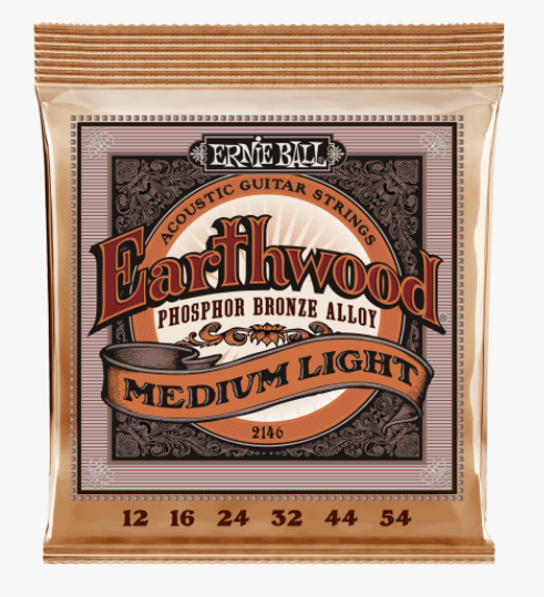 Ernie Ball 2146 Earthwood Med Light 12-54 PB