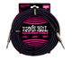 Ernie Ball 25' Braided Straight / Straight Instrument Cable - Purple Black