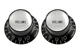 Allparts PK0184023 Black Volume Reflector Knobs