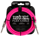 Ernie Ball Flex Instrument Cable Straight/Straight 10ft - Pink