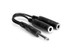 Hosa YPP111 Y Cable, 1/4" TS to Dual 1/4" TSF