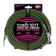 Ernie Ball 10ft Braided Cable Blk/Grn P06077