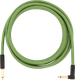 Fender 10' Angled Festival Instrument Cable, Pure Hemp, Green