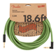 Fender 18.6' Angled Festival Instrument Cable, Pure Hemp, Green