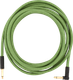 Fender 18.6' Angled Festival Instrument Cable, Pure Hemp, Green