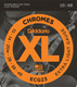 D'Addario ECG23 Chromes Flat Wound 10-48 Electric Guitar Strings