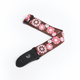 D'Addario 15UKE02 Nylon Ukulele Strap, Brown and Pink Flowers
