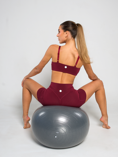 The Performance Bra in Wine