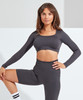 Women’s TriDri® Ribbed Seamless '3D Fit' Crop Top
