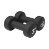 3kg Neoprene Dumbbells - Black (Pair)