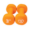3kg Neoprene Dumbbells - Orange (Pair)