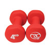 4kg Neoprene Dumbbells - Red (Pair)