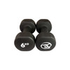 6kg Neoprene Dumbbells - Black (Pair)