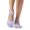 ToeSox Full Toe Bellarina - Grip Socks in Heather Purple