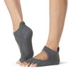 ToeSox Half Toe Bellarina - Grip Socks In Charcoal Grey