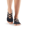 ToeSox Half Toe Elle - Grip Socks In Black