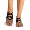 ToeSox Full Toe Elle - Grip Socks in Clove Ombre