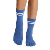 ToeSox Full Toe Crew - Grip Socks in Royal Blue